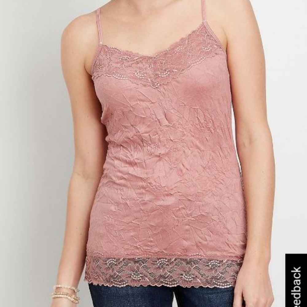 Lace trim cami